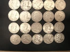 Franklin Silver Half dollars Circulated Roll of 20 coins,