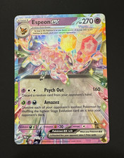 Pokemon TCG Espeon ex SV Prismatic Evolutions PRE 034/131 Double Rare Holo EN