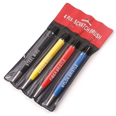 4 Pack Brush Pen Set Multi Function Removing Corrosion & Rust Jewelry Electrical