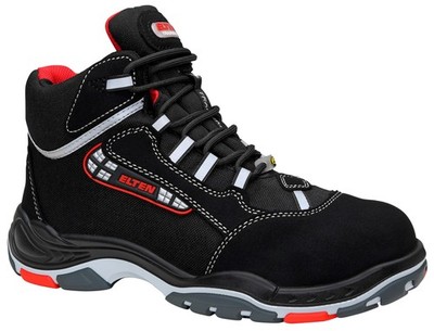 ELTEN Sicherheitsschuhe SANDER ESD S3 Herren Schwarz Rot Größe 45