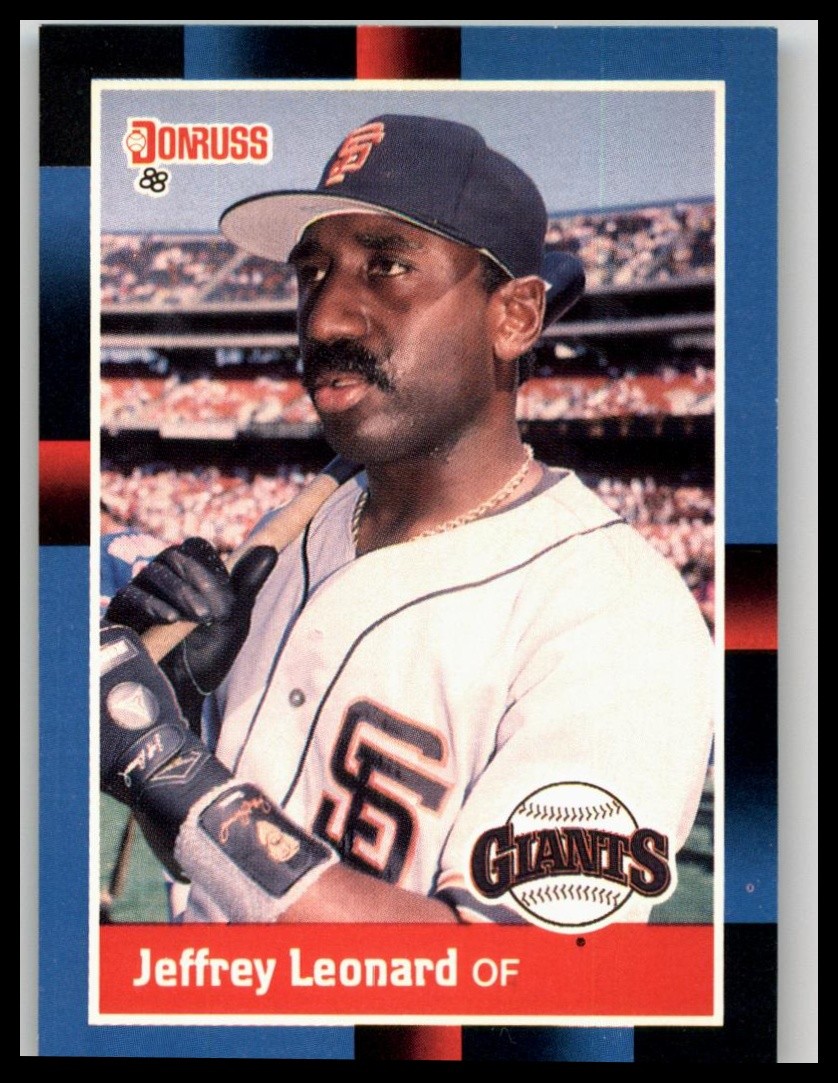 1988 Donruss #327b Jeffrey Leonard