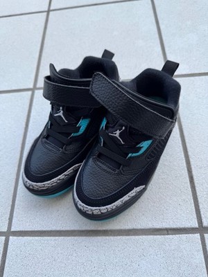 NIKE JORDAN SPIZIKE - Sneaker low - black/wolf grey/gamma blue,Kindergrösse 29,5