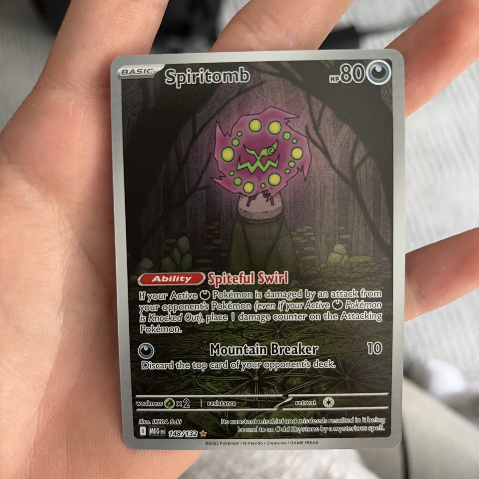 Spiritomb 148/132 Illustration Rare Mega Evolution Near Mint