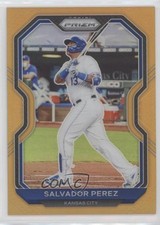 2021 Panini Prizm Tier III Neon Orange Prizm 68/100 Salvador Perez #220 1ax