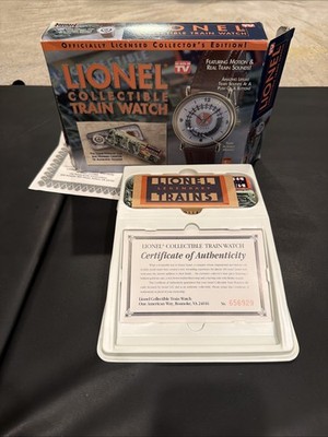 Vtg Lionel Collectible Moving Train Watch w Sounds FACTORY  display picture 2