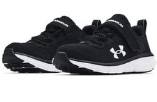 New Under Armour Assert 9 Running Shoes Big Boy's Size 3 Youth Black