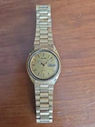 Vintage Seiko 5 Automatic Day/Date Men's Wrist Watch Gold Tone Estate Sale Find