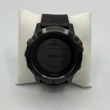 Garmin Fenix 5X Sapphire Watch, 51mm Black / Stainless Steel