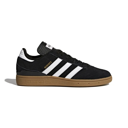 Adidas Busen Pro Sneaker da Skate Uomo G48060 Nero Bianco Oro Metallizzato