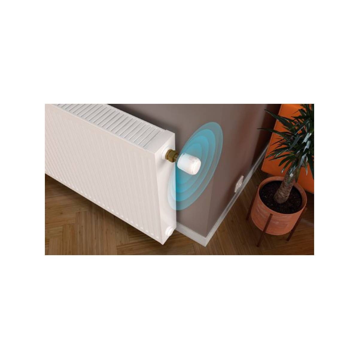 Vanne thermostatique programmation à distance économie énergie blanche - 4