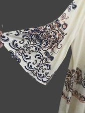 G.I.L.I "Get IT Love It" - Boho / Western Dress 1X - Slinky - Creams/blues/yello
