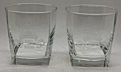 PAAR JACK DANIELS 150th ANNIVERSARY GLÄSER - PUB BAR WHISKEY 2 ZWEI TUMBLER