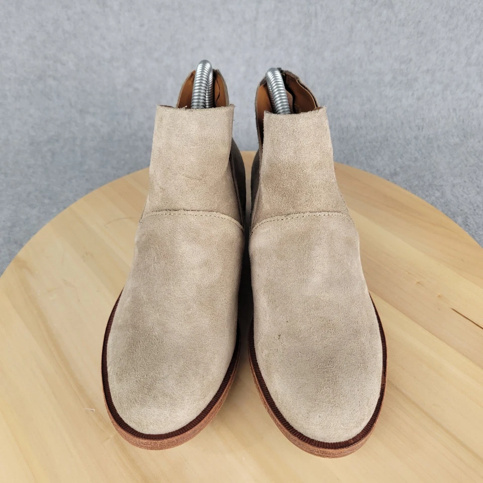 Botines Ryder Kork-Ease para mujer beige gamuza cremallera trasera talla 6 Foto 3 de 4