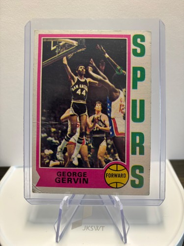 George Gervin #196 1974 Topps card