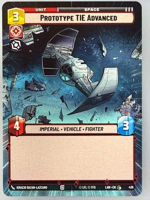 Star Wars Unlimited - x3 Prototype TIE Advanced Hyperspace 439