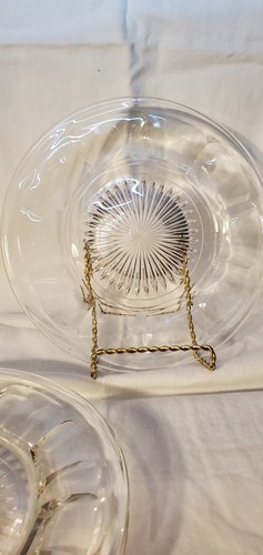 6er Set Vintage Heisey Kolonial Klar 8 1/2" Mittagessen Teller 986309 Top Zustand - Bild 5 von 7