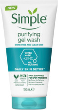 Simple Daily Skin Detox Purifying Facial Wash, 150Ml (Package May Vary)
