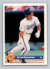 1993 Donruss Rookie RC #205 Kevin Koslofski Kansas City Royals Baseball Card. rookie card picture