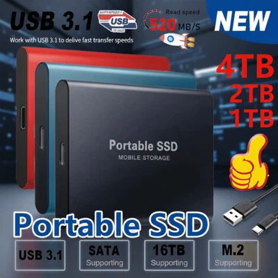 BRANDED 2TB External Hard Drive Disk Memory Storage USB for PC Laptop Phones