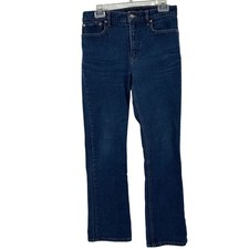 Lauren Ralph Lauren Womens High Rise Straight Leg Jeans Dark Wash Indigo Size 6