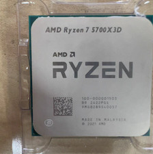 AMD Ryzen 7 5700X3D Desktop AM4 CPU Processor 3.0GHz 8 Core 16 Thrs R7 5700X