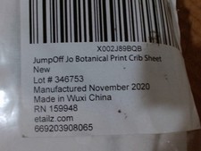 New Open Box-JumpOff Jo - Fitted Crib Sheet, Super So oddler Beds, 28 in. x 52