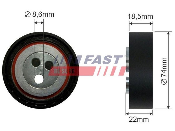 Fast Spannrolle, Keilrippenriemen FT44587 Passend FüR Fiat Passend FüR Iveco-image