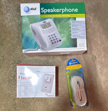AT T 958 White Corded Speakerphone w/ Caller ID, Call Waiting, LCD Display