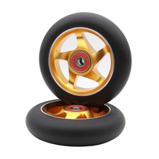2Pcs 100 mm Pro Stunt Scooter Wheels with Abec 9 Bearings for MGP/Razor/Lucky...