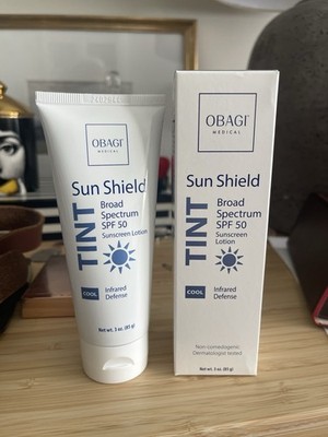 Obagi Sun Shield Mineral SPF50 Broad Spectrum Sunscreen Lotion 3oz Tint Cool 
