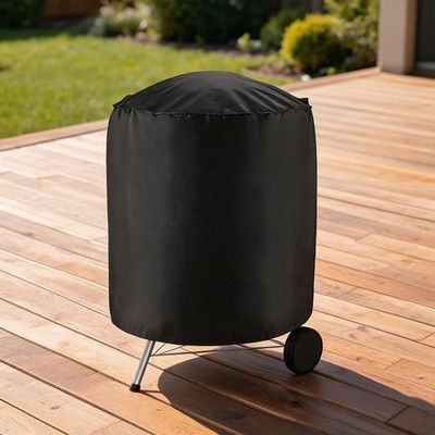 Holzkohlegrill Abdeckung Rund Style 420D Oxford Gewebe Elastischer Verschluss