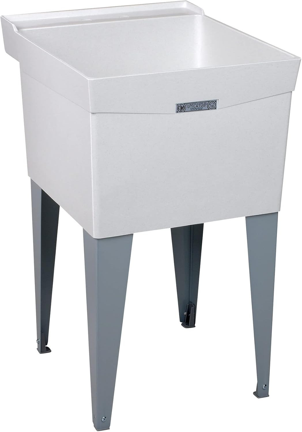 18F Utilatub Laundry Tub Floor Mount, 24-Inch X 20-Inch, White