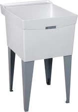 18F Utilatub Laundry Tub Floor Mount, 24-Inch X 20-Inch, White