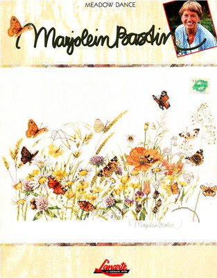 Lanarte MEADOW DANCE Cross Stitch Chart Leaflet Only OOP RARE HTF ~ butterflies