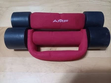 Vintage AMF Heavy Hands 3 lb. Dumbbell Weights MMA Walking Boxing Running - Pair