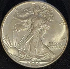 1944 P Philadelphia Mint 50C Walking Liberty Half Dollar Uncirculated High Grade
