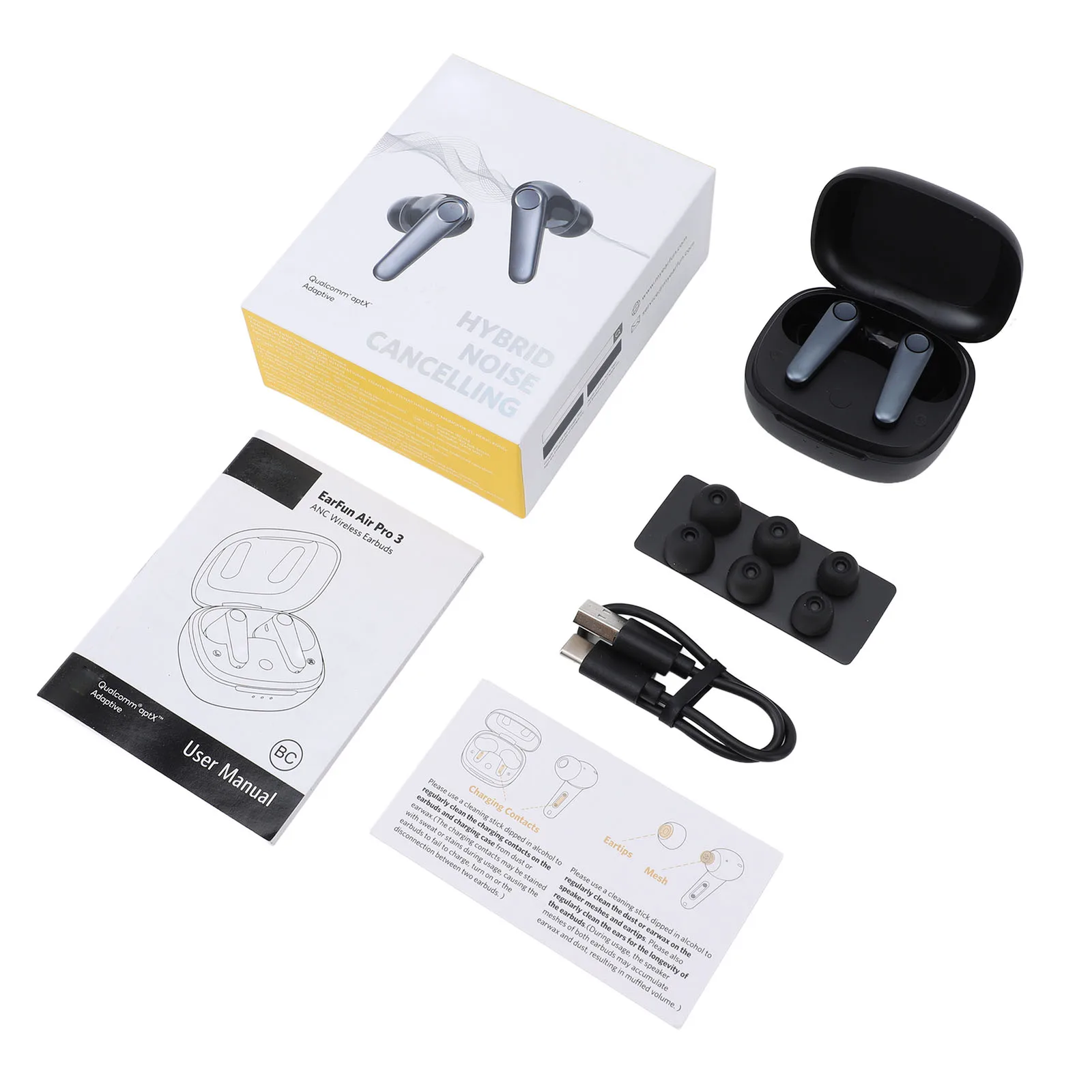 Waterproof Bluetooth 5.3 Earbuds with 6-Mic Noise Cancellation & 45H Playtime