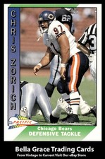 1991 Pacific Chris Zorich #562 Chicago Bears NFL Football