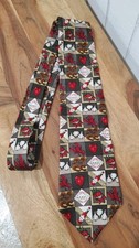 Tabasco Men's Silk Tie Shrimp Lobster Garlic & Tasbasco Made In USA