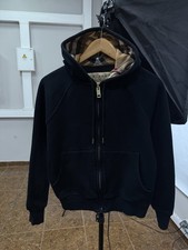      Burberry London England Zip Up Hoodie Nova Check Rare Y2K Size M