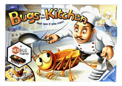 Bugs in the Kitchen Game by Ravensburger 2013 Board Game Hexbug Nano Complete