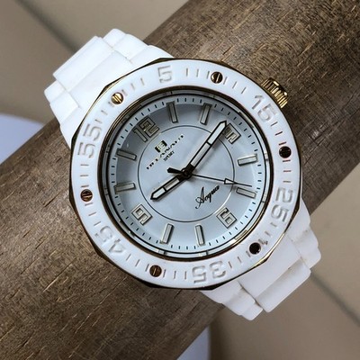 Oceanaut Sport Acqua Unisex Adults White Silicone Band Quartz Analog 41mm Watch