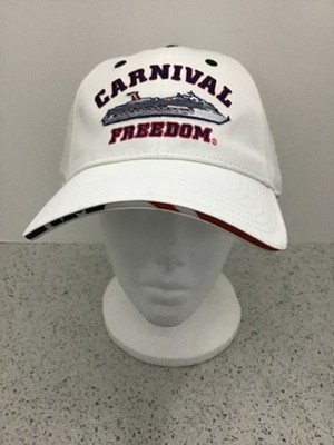 NWT Carnival Cruise Ship Line Carnival Freedom Embroidered Logo Baseball Hat Cap
