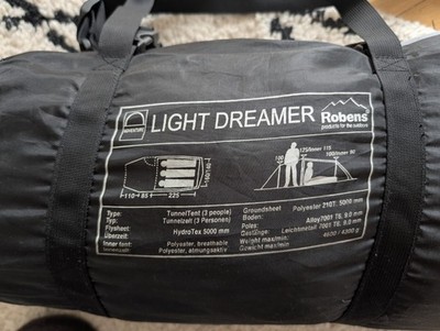 Robens Light Dreamer Tunnelzelt 3 Personen