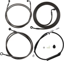14” Handlebar Cable Kit Brake Lines Oil Hose Upper Clutch 2021 2023 Harley FLH..