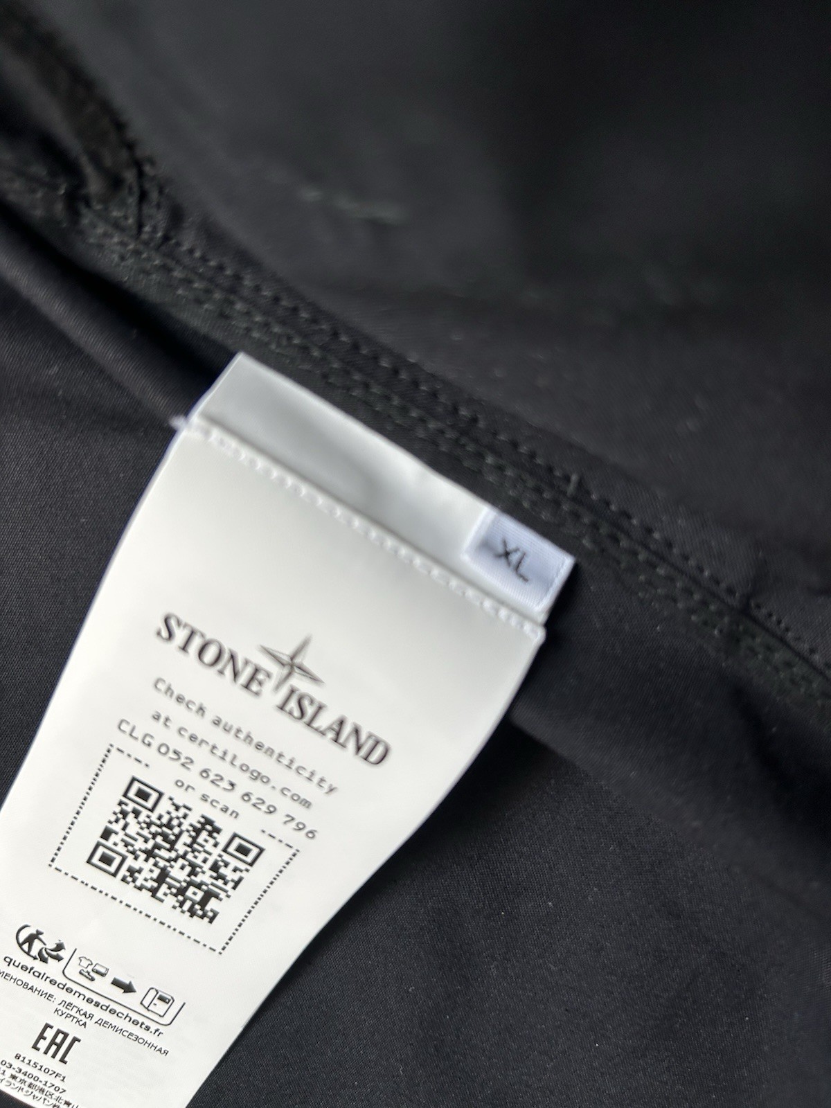Stone Island Black Ghost Jacket Men’s Size Xl Excellent Condition Rare image 6