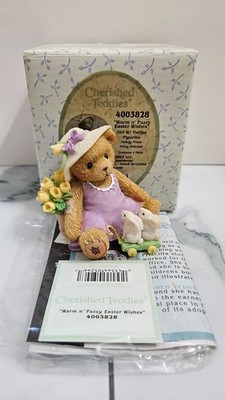 Cherished Teddies Warm N' Fuzzy Easter Wishes 4003828 2005 w/ BOX & TAG