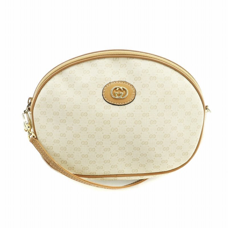 Gucci Shoulder Bag Crossbody Logo Pvc Gg Supreme Pattern Monogram Beige