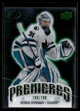 2024-25 Upper Deck Ice Rookie Premieres Green Georgi Romanov Rookie 189/199 San