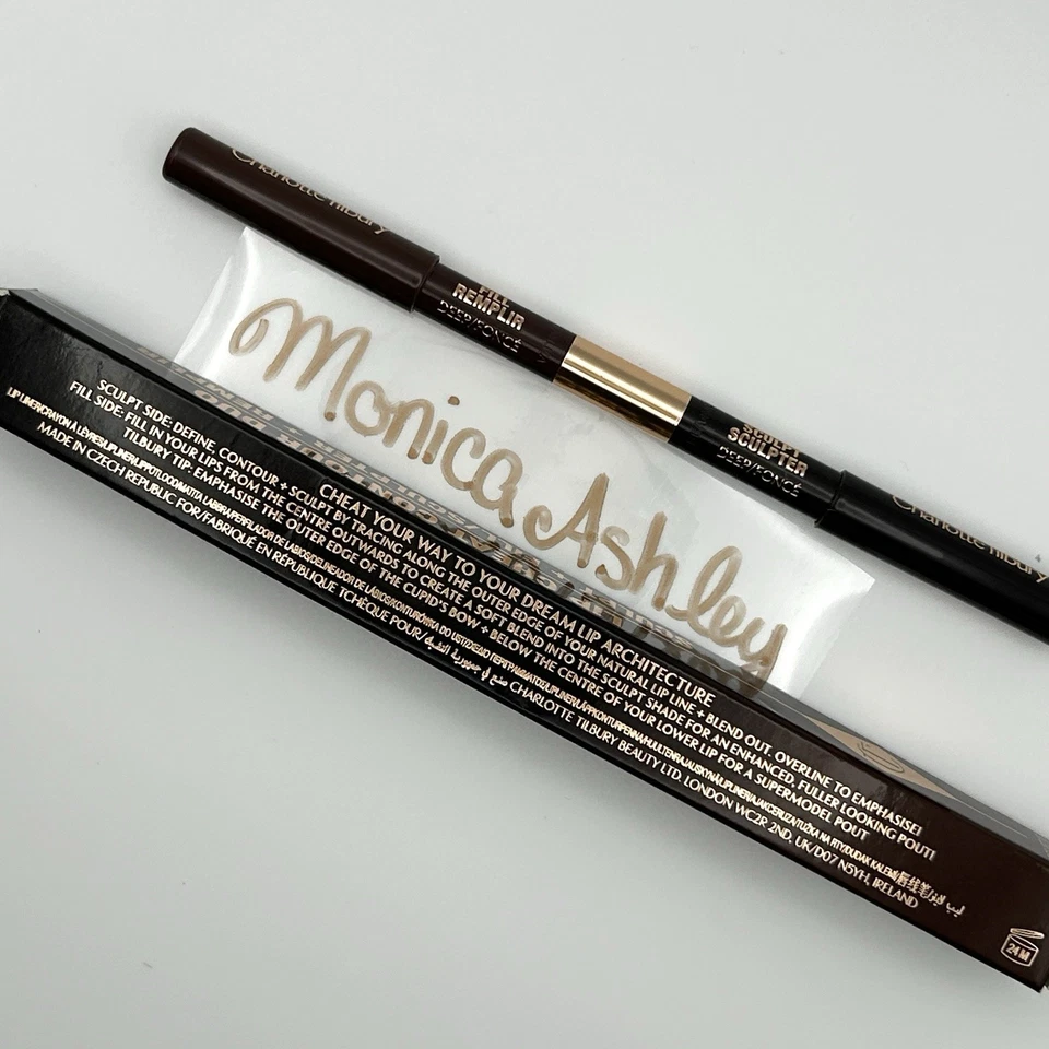 Charlotte Tilbury Super Nudes Lip Cheat Contour Duo Lip Liner Sculpt DEEP 0.02Oz - Image 3 of 4